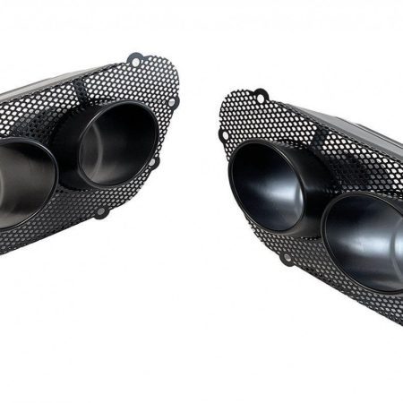 NOVITEC Black Tailpipes w/ Mesh Inserts for F152M Ferrari 812 Superfast & GTS [F1 812 22BL]