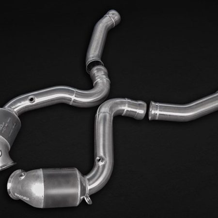 Capristo 200 Cell Catted Downpipes for W205 Mercedes-AMG C63
