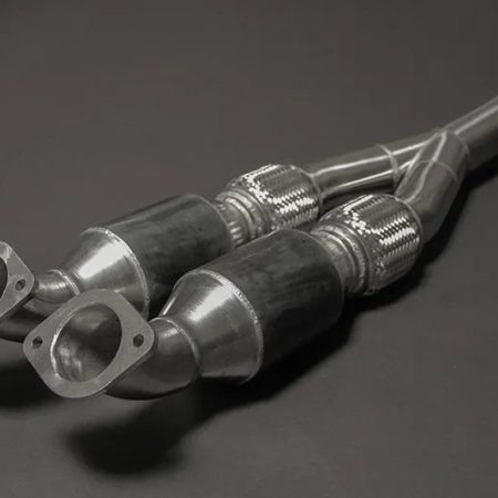 Capristo Center Y-Pipe w/ 100 Cell Secondary Pipes for R35 Nissan GT-R