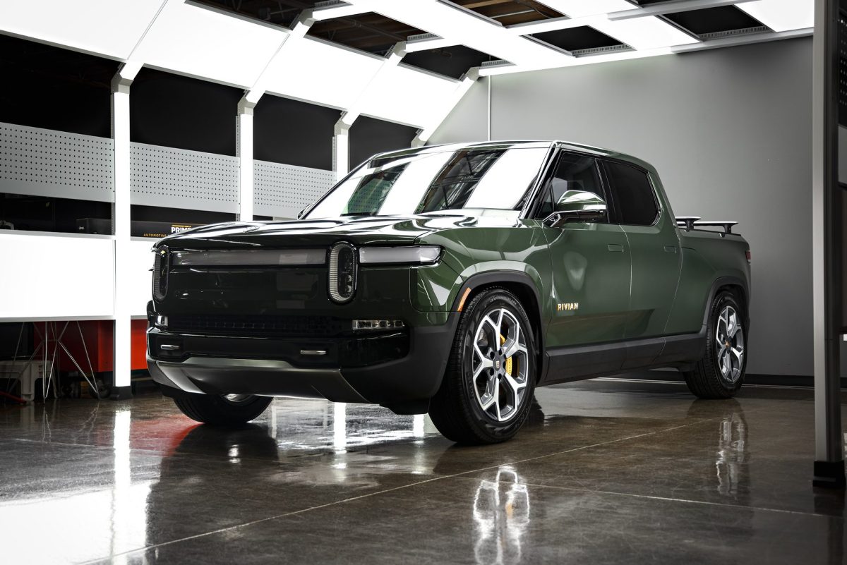 Forest Green Rivian R1T – Premium Ceramic Window Tint, PPF, Ceramic Coating and More