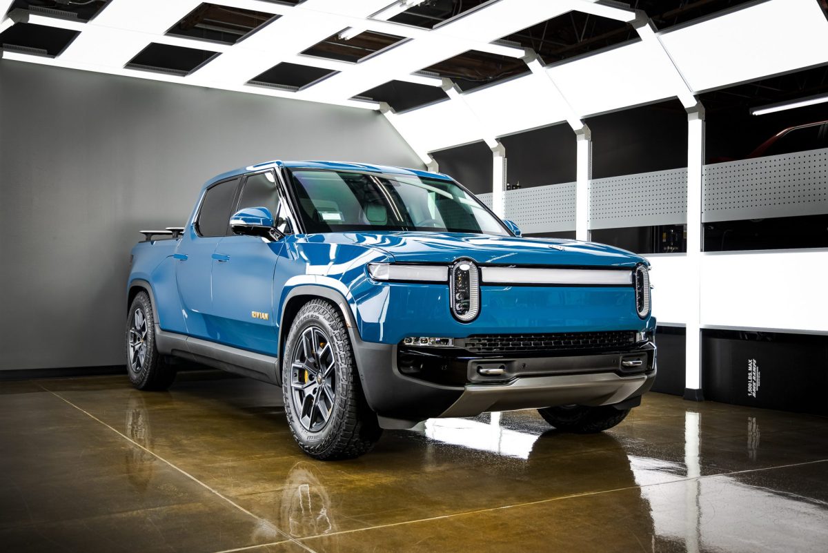 Blue Rivian R1T – Premium Ceramic Window Tint, PPF, Ceramic Coating