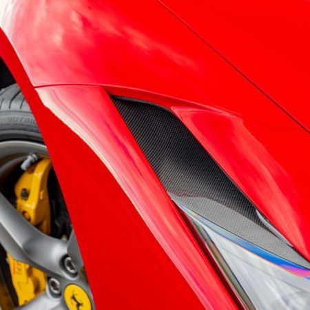 Capristo Carbon Headlight Air Vents for Ferrari F8 Tributo