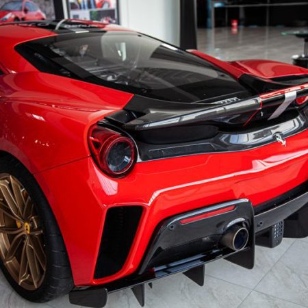Capristo Carbon Fiber Rear Bumper for Ferrari 488 Pista