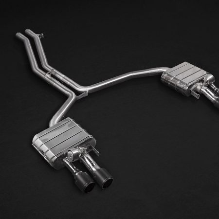 Capristo Valved Exhaust System w/ Mid-Pipes and Carbon Tips for D4 Audi S8