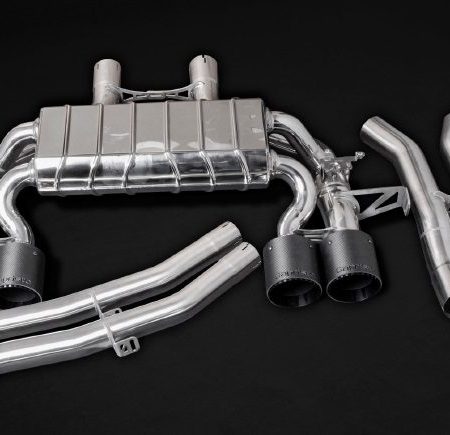 Capristo Valved Exhaust System with Mid-Pipes, 200 Cell Cats & Carbon Tips for G80 / G82  BMW M3 & M4