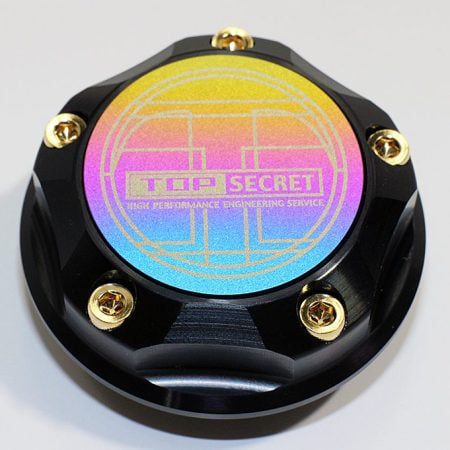 Top Secret Rainbow Oil Cap for R32 / R33 / R34 Nissan Skyline GT-R and R35 GT-R