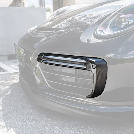 TECHART Carbon Front Bumper Grille Airblades for 991.2 Porsche 911 Turbo & Turbo S [091.121.197.009/091.121.197.009G]