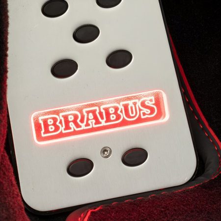BRABUS Matte Anodized Illuminated Foot Rest Pad for 992 Porsche 911 Turbo / S