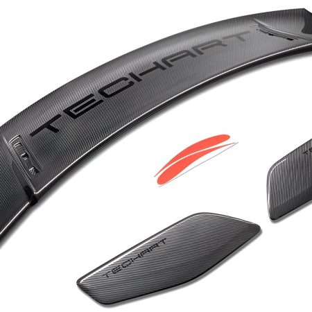TECHART Carbon Rear Spoiler Profile w/ End Plates for 992.1 Porsche 911 GT3
