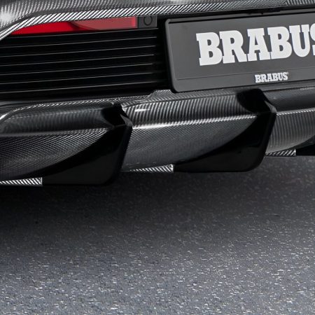 BRABUS Carbon Rear Skirt Insert for Porsche Taycan / Turbo / S