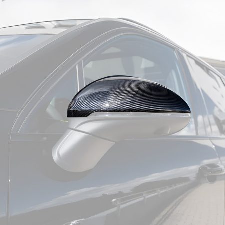 TECHART Gloss Carbon Side-Mirror Trims for 958.2 Porsche Cayenne (with lane assist / all models) [058.121.323.009G]
