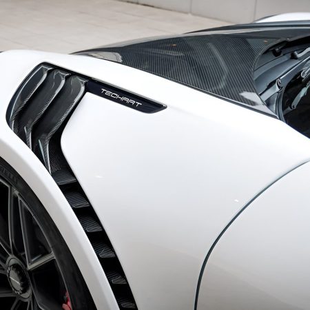 TECHART Carbon Front Aerodynamic Fenders with Carbon Louvers for 992 Porsche 911 Carrera / GT3