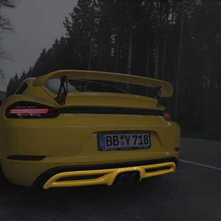 TECHART Rear Diffuser Add-On for 982 Porsche 718 Boxster & Cayman (and GTS / S) [082.100.500.009]