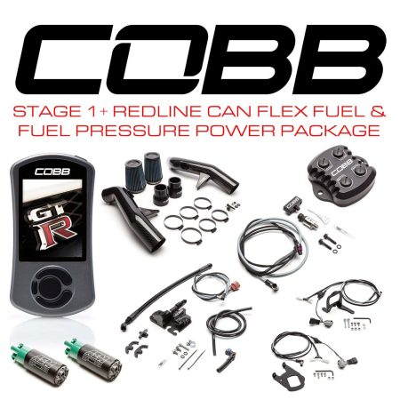 COBB Tuning Stage 1 Power Package w/ Redline Carbon Fiber Intake, CAN Flex Fuel & Fuel Pressure for R35 Nissan GT-R