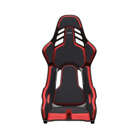 RECARO Dynamic Series Podium CF Left Seat (medium) in Alcantara Black & Leather Red [078.61.1B22-01]