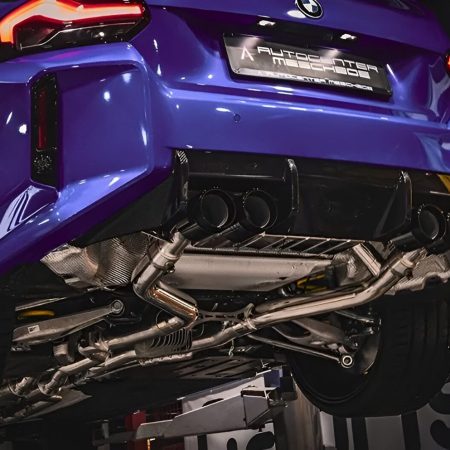 Capristo Valved Exhaust w/ Mid-Silencer Delete, Sport Cats & Wicrom Tips for G87 BMW M2
