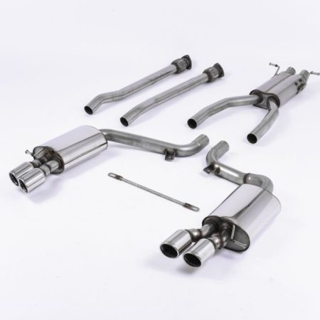 Milltek Road+ Resonated Catback Exhaust System w/ Polished Tips for C6 Audi S6 Quattro