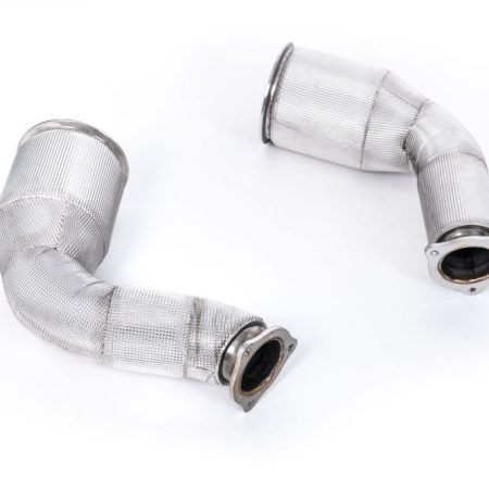 Milltek Large Bore Downpipes with Race Pipes for B9 Audi RS4 & RS5 (OPF / GPF)
