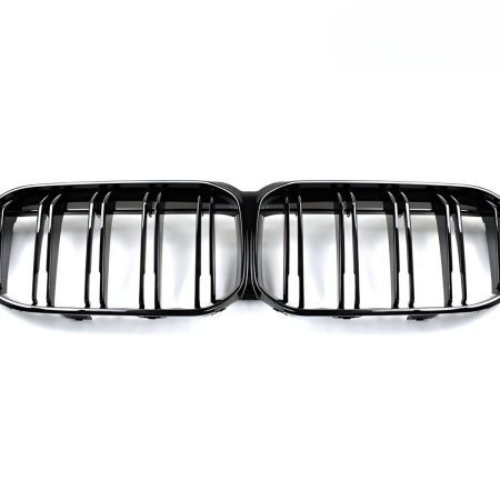 AutoTecknic Glazing Black Dual-Slat Front Grille for F44 BMW 2 Series