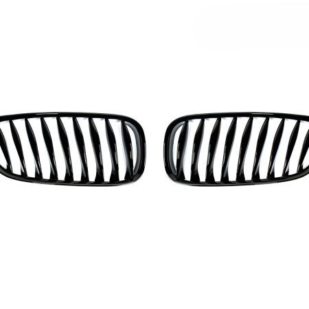 AutoTecknic Glazing Black Front Grille Set for E85 BMW Z4 / Z4M