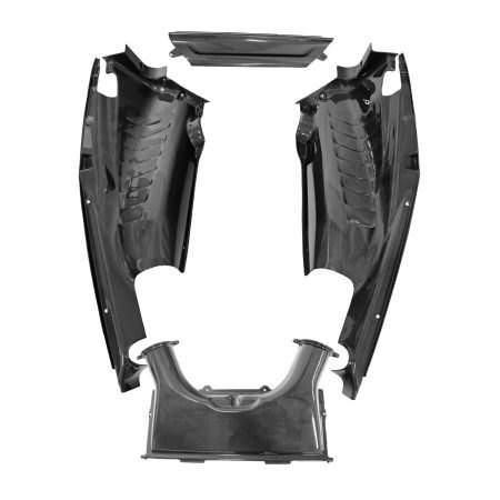 Exotic Car Gear Carbon 4-Piece Engine-Bay Set for Ferrari 488 GTB / 488 Pista / F8 Tributo [ECG-FER-488EBP4]