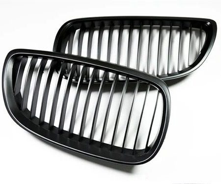 AutoTecknic Stealth Black Front Grille Set for E9X BMW 3 Series / M3