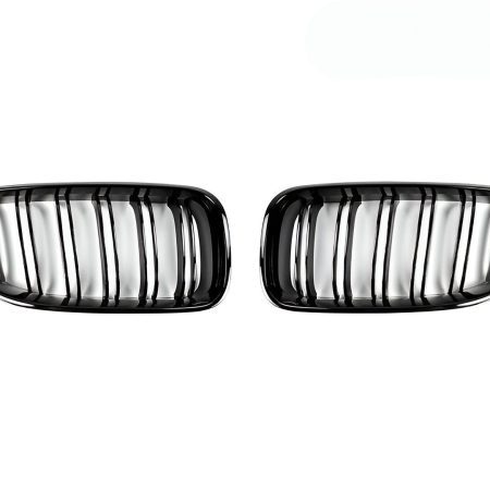 AutoTecknic Glazing Black Dual-Slats Front Grille Set for FXX BMW 6 Series & M6