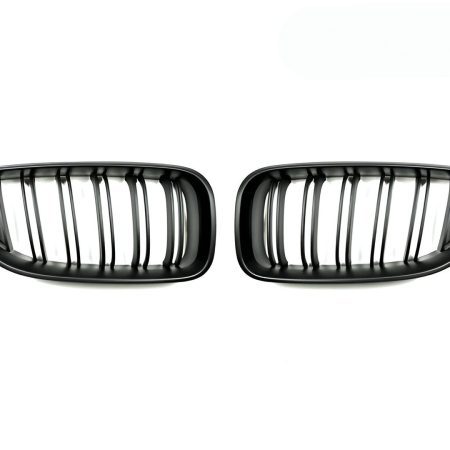 AutoTecknic Stealth Black Dual-Slats Front Grille Set for FXX BMW 6 Series & M6