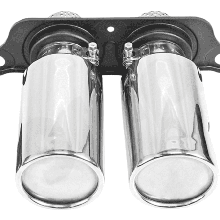 CARGRAPHIC Mirror Polished Double-End Sport Tailpipes w/o Silencers for 991 Porsche 911 GT3 / GT3 RS