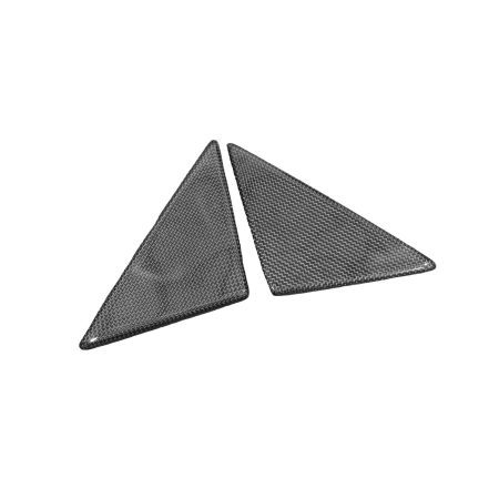 Exotic Car Gear Carbon Outer Door Triangle Trim Covers for Ferrari F8 Tributo / Spider [ECG-FER-F8TT]