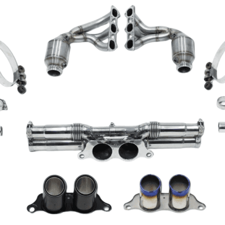 CARGRAPHIC Lightweight Sports Exhaust Kit w/ Sport Silencers for 991 Porsche 911 GT3 / GT3 RS / R