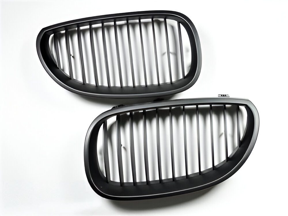AutoTecknic Stealth Black Front Grille Set for E60 BMW 5 Series / M5