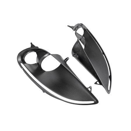 Exotic Car Gear Matte Carbon Headlight Housing Bezels for Ferrari F430 / Scuderia [ECG-FER-430HLB]