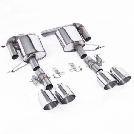 Milltek Valved & Resonated Rear Silencers for L494 Land Rover Range Rover Sport SVR (facelift)