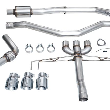 AWE Tuning Track Edition Exhaust System w/ Chrome Silver Tips for DE5 Acura Integra Type S