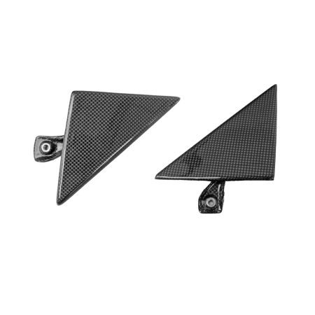 Exotic Car Gear Carbon Outer Mirror Triangle Trim for Ferrari 488 GTB / 488 Pista [ECG-FER-4588TT]