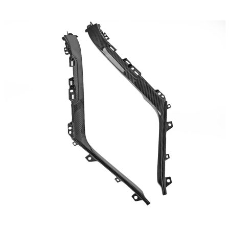 Exotic Car Gear Carbon Center Console Side Trim Strips for LP580-2 / LP610-x / LP640-x Lamborghini Huracan, Evo, STO and Tecnica [ECG-LAM-HUST-2X/ECG-LAM-HUST-FO]