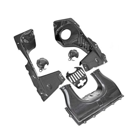 Exotic Car Gear Carbon 6-Piece Engine-Bay Set for Ferrari 458 Spider [ECG-FER-458EBS6]