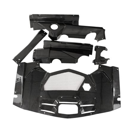 Exotic Car Gear Carbon 5-Piece Engine Bay Set for LP700-4 Lamborghini Aventador