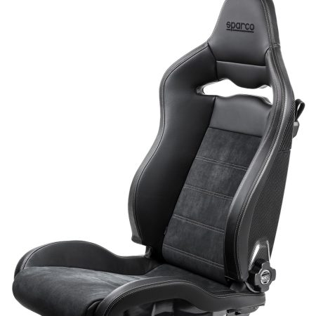 Sparco SPX Special Edition Seat in Matte Carbon w/ Gray Stitch (right) [00974ZMTNRGRDX]