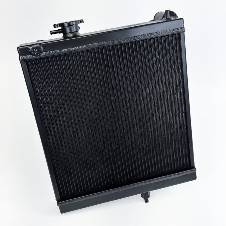 CSF Satin Black High-Performance Half Radiator for CT9A Mitsubishi Lancer Evolution VII / VIII / IX [7228B]