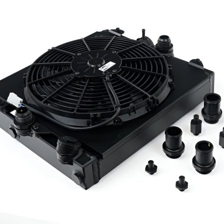 CSF Stealth Black Ultimate Half-Radiator for EG / EK Honda Civic and CT9A Mitsubishi Lancer Evolution VII / VIII / IX [2858XB]