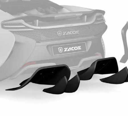 ZACOE Carbon Fiber Lower Rear Diffuser with Blade Set for McLaren 12C / 650S