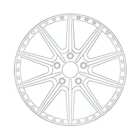 Avant Garde Custom Forged Series F122 Three-Piece Wheel