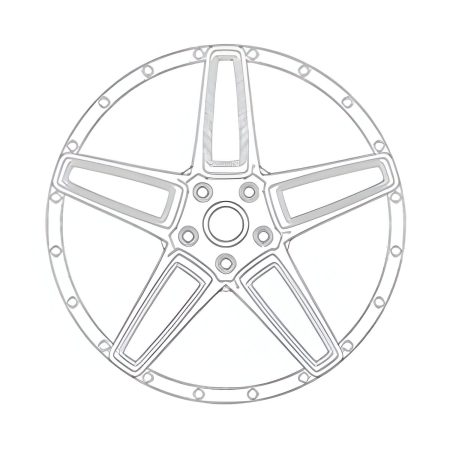 Avant Garde Custom Forged Series F135 Three-Piece Wheel