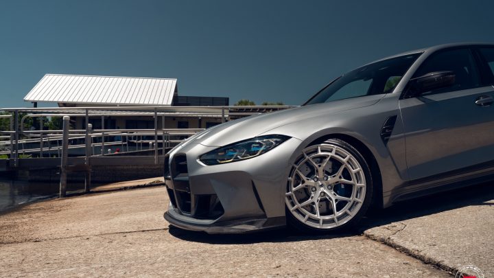 Dravit Gray BMW G80 M3 - Vossen Forged LC3-01 Wheels in Gloss Clear Image 11