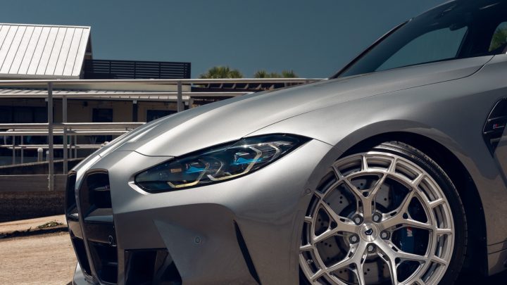 Dravit Gray BMW G80 M3 - Vossen Forged LC3-01 Wheels in Gloss Clear Image 12