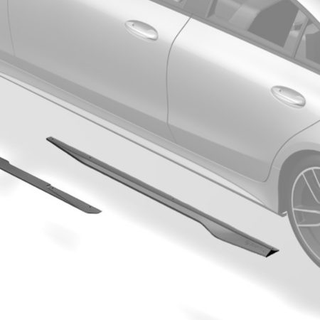 ZACOE Carbon Fiber Side Skirt Set for C257 Mercedes-AMG CLS53