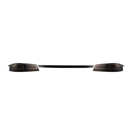 AlphaRex LUXX-Series LED Taillights in Black Smoke w/ Black Center Trunk Piece for 2013-2021 Tesla Model S (US only) [601120]