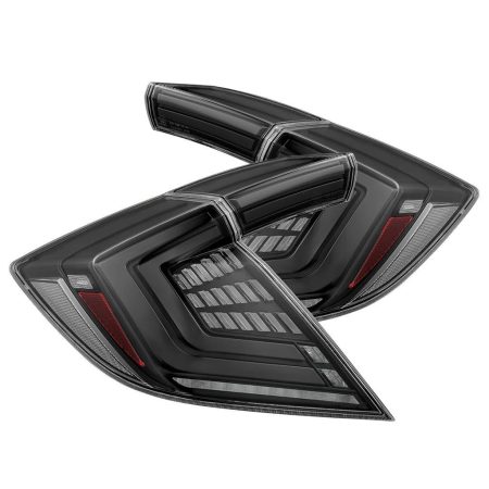 AlphaRex NOVA-Series Prismatic LED Taillights in Alpha Black for FKx Honda Civic / Type R [676000]